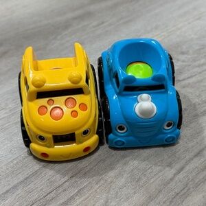 Fisher Price Lil Zoomers Safari Speedsters Giraffe Rhino Baby Toy Cars